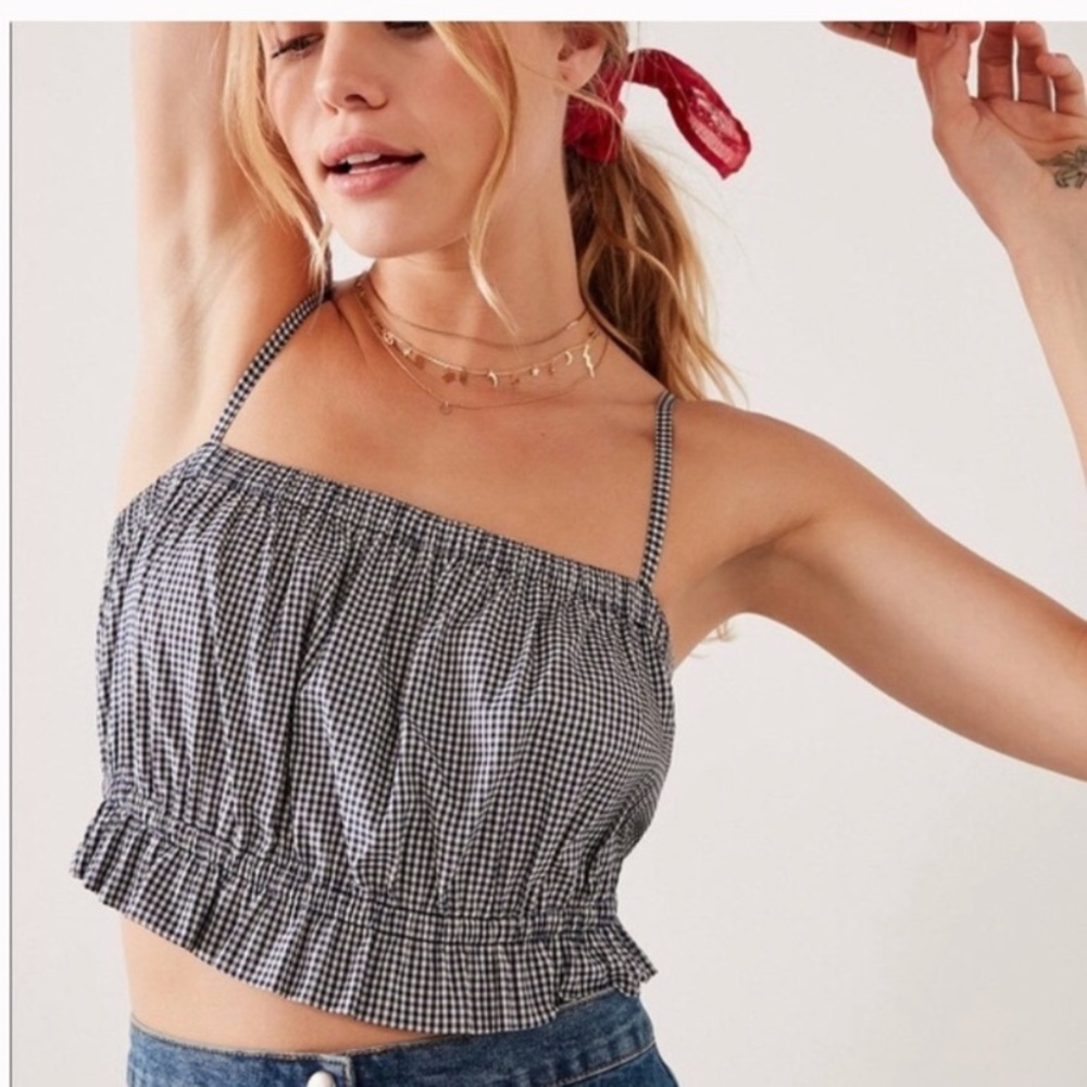 Gingham crop top